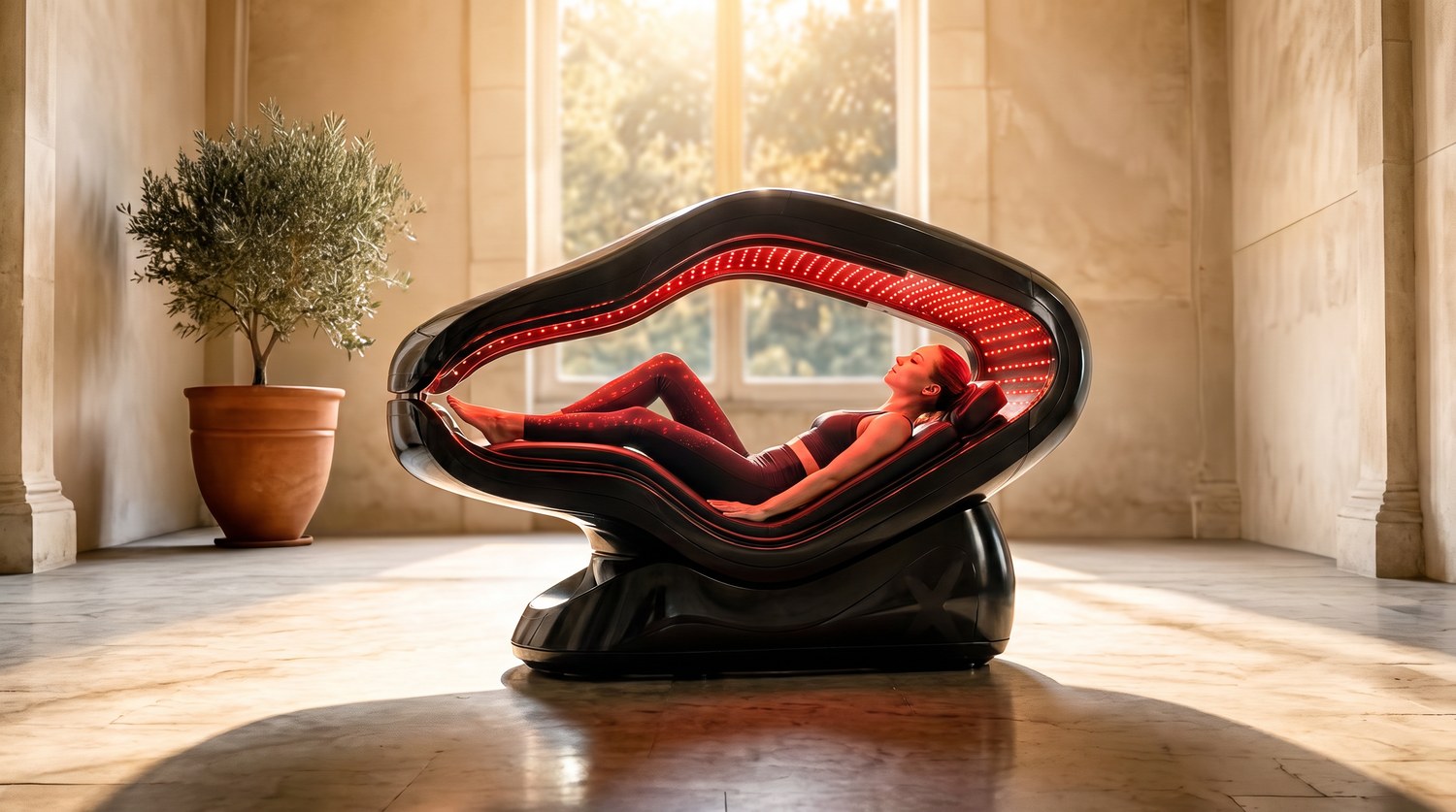 RedLight couch with PEMF